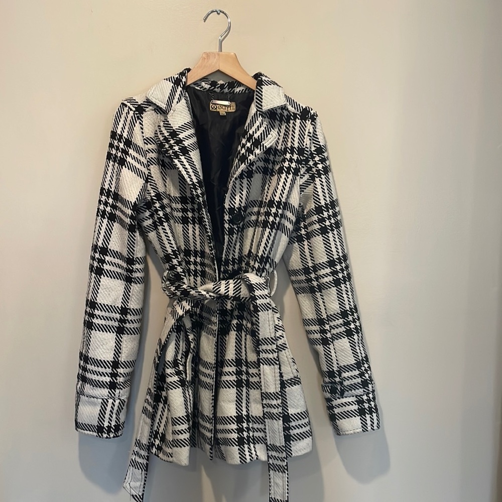 Plaid Pea Coat